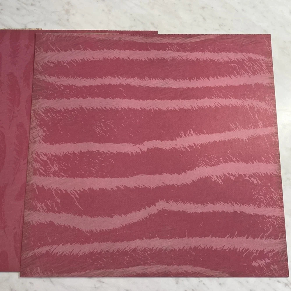 Pink Orange Animal Print Scrapbook Paper 12x12 14 Sheets